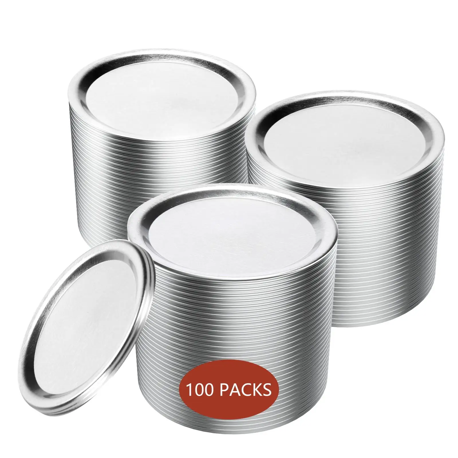 100 Pcs Canning Lids Mason Jar Canning Lids, Reusable Leak Proof Split-Type Lids with Silicone Seals Rings
100 Pcs Canning Lids Mason Jar Canning Lids, Reusable Leak Proof Split-Type Lids with Silicone Seals Rings