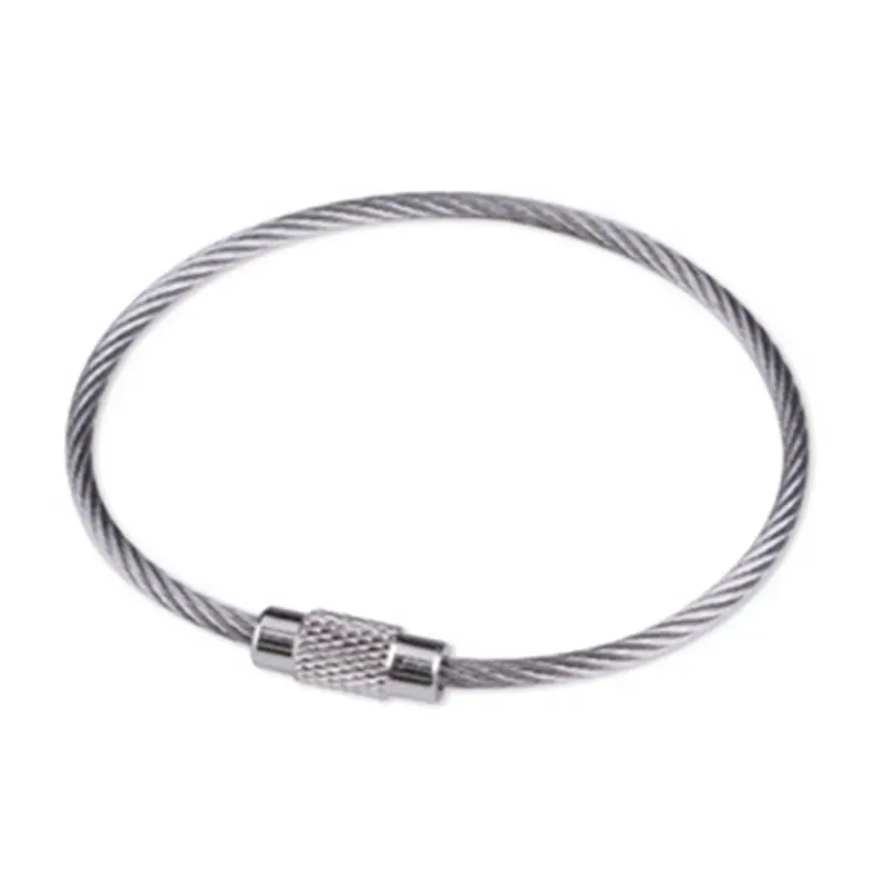 Key Chain Rings Carabiner Cable Threaded Connection Wire Rope for Keychains DIY J60D
Key Chain Rings Carabiner Cable Threaded Connection Wire Rope for Keychains DIY J60D
