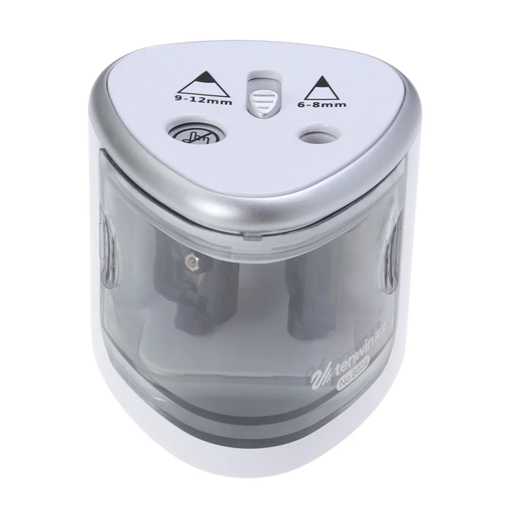 Electric Pencil Sharpener Automatic Battery Operated Pencil Sharpener with Dual Holes for 6-12mm Pencil Durable and Portable (Si
Electric Pencil Sharpener Automatic Battery Operated Pencil Sharpener with Dual Holes for 6-12mm Pencil Durable and Portable (Si