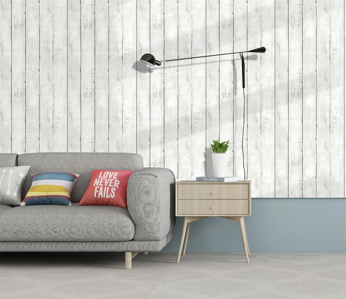 Removable Wood Peel and Stick Wallpaper Self Adhesive Decor Contact Paper Vinyl Film White and Gray Home Decoration
Removable Wood Peel and Stick Wallpaper Self Adhesive Decor Contact Paper Vinyl Film White and Gray Home Decoration