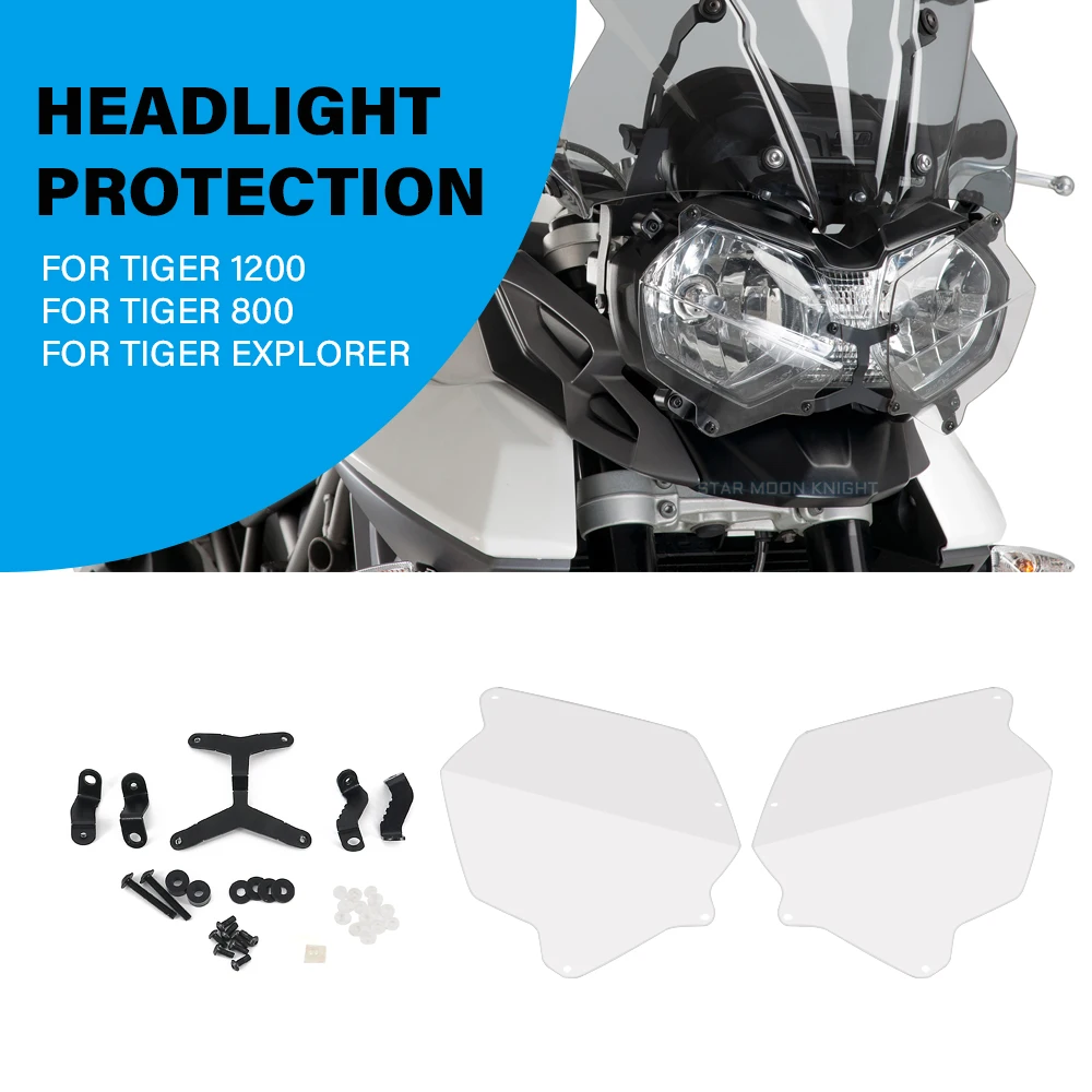 NEW Motorcycle Accessories Acrylic Headlight Protector Light Cover Protective Guard Fit For Tiger 800 1200 XCX XRX Explorer 1215
NEW Motorcycle Accessories Acrylic Headlight Protector Light Cover Protective Guard Fit For Tiger 800 1200 XCX XRX Explorer 1215