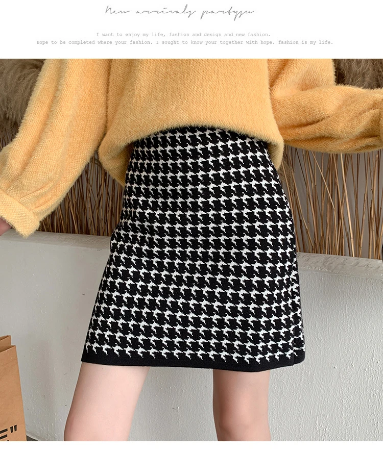 New 2020 Autumn Winter Women Knit Skirt High Waist Plaid A Line Mini Skirts Big Stretch Khaki Black Knitted Skirts Womens
New 2020 Autumn Winter Women Knit Skirt High Waist Plaid A Line Mini Skirts Big Stretch Khaki Black Knitted Skirts Womens