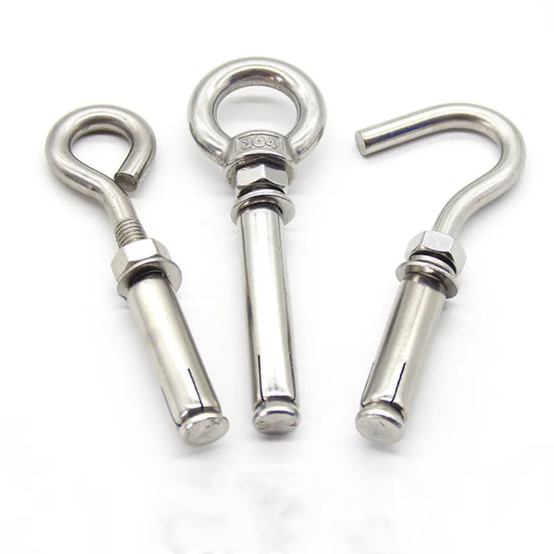 1/2/3/5pcs 304 stainless steel expansion hook blasting hook manhole cover blasting bolt roof hook clothesline hook M6-M16
1/2/3/5pcs 304 stainless steel expansion hook blasting hook manhole cover blasting bolt roof hook clothesline hook M6-M16
