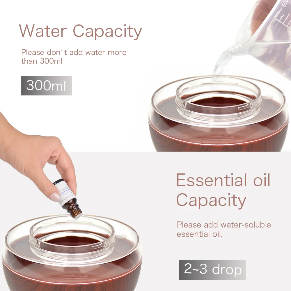 300ML USB humidifier Electric oil Aromatherapy wood grain Ultrasonic air diffuser with 7 colors lights for home office Car
300ML USB humidifier Electric oil Aromatherapy wood grain Ultrasonic air diffuser with 7 colors lights for home office Car