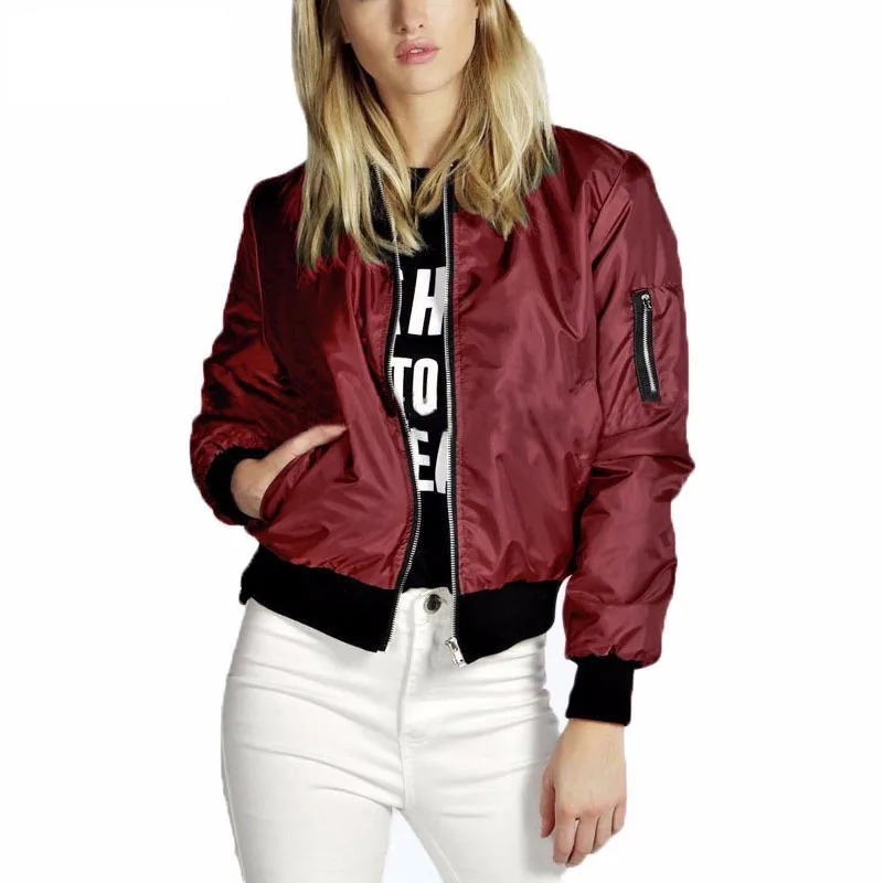 2021 Spring Autumn Women Thin Jackets Tops MA1 Basic Bomber Jacket Long Sleeve Coat Casual Stand Collar Slim Fit Outerwear
2021 Spring Autumn Women Thin Jackets Tops MA1 Basic Bomber Jacket Long Sleeve Coat Casual Stand Collar Slim Fit Outerwear