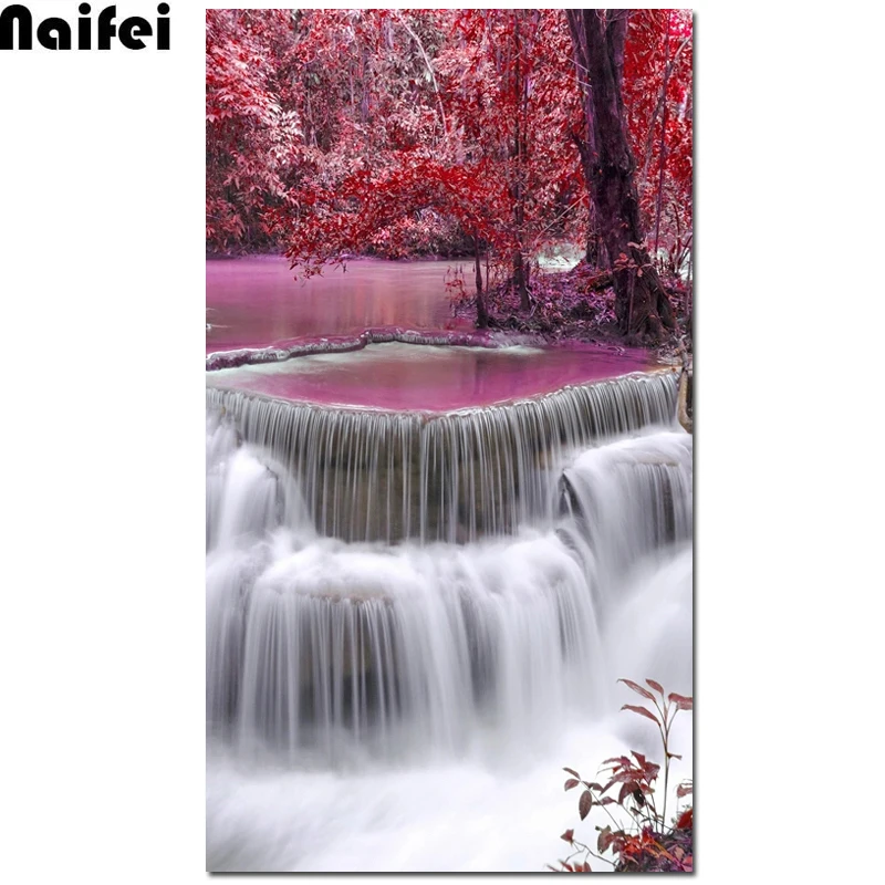 Full Round square Diamond 5D DIY Diamond Painting Waterfall Red Maple Embroidery Cross Stitch Rhinestone Mosaic Painting Decor
Full Round square Diamond 5D DIY Diamond Painting Waterfall Red Maple Embroidery Cross Stitch Rhinestone Mosaic Painting Decor