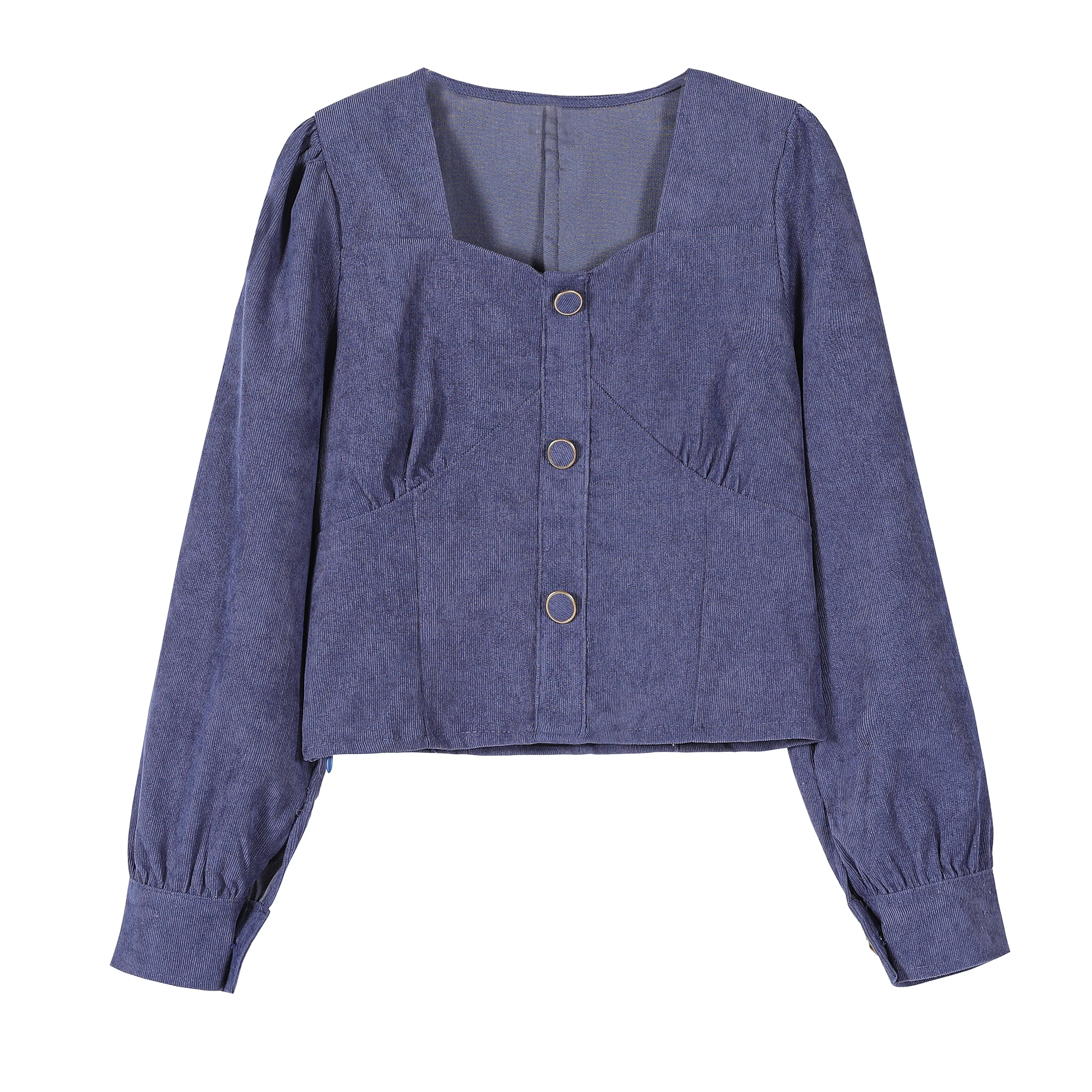 Puff Sleeves Short Design Blouse Square Collar Cropped Tops Hot Design Spring Summer 2021 New T12101X
Puff Sleeves Short Design Blouse Square Collar Cropped Tops Hot Design Spring Summer 2021 New T12101X