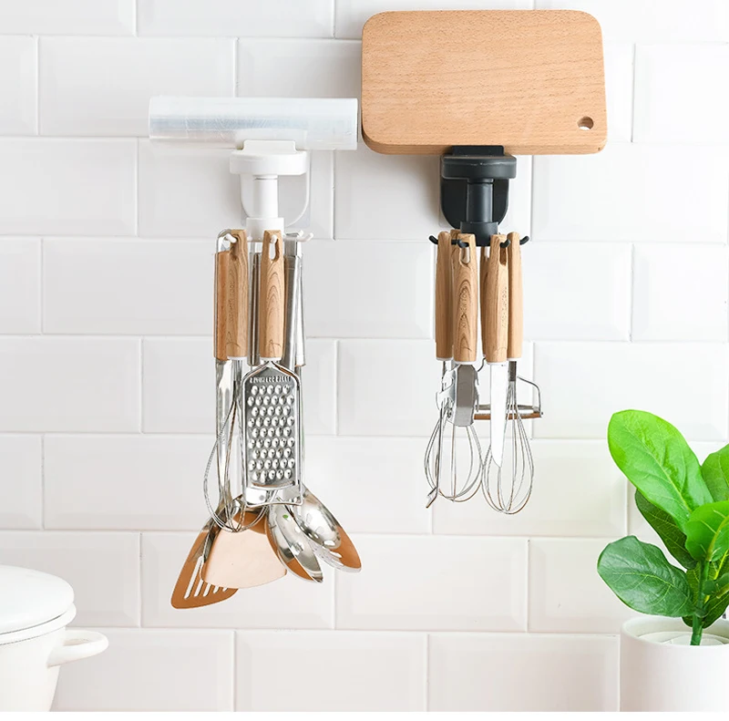 360 Degrees Rotated Kitchen Bathroom Hooks Self Adhesive Hooks Kitchenware Storage Handbag Clothes Ties Hanger Hanging Rack Hot
360 Degrees Rotated Kitchen Bathroom Hooks Self Adhesive Hooks Kitchenware Storage Handbag Clothes Ties Hanger Hanging Rack Hot