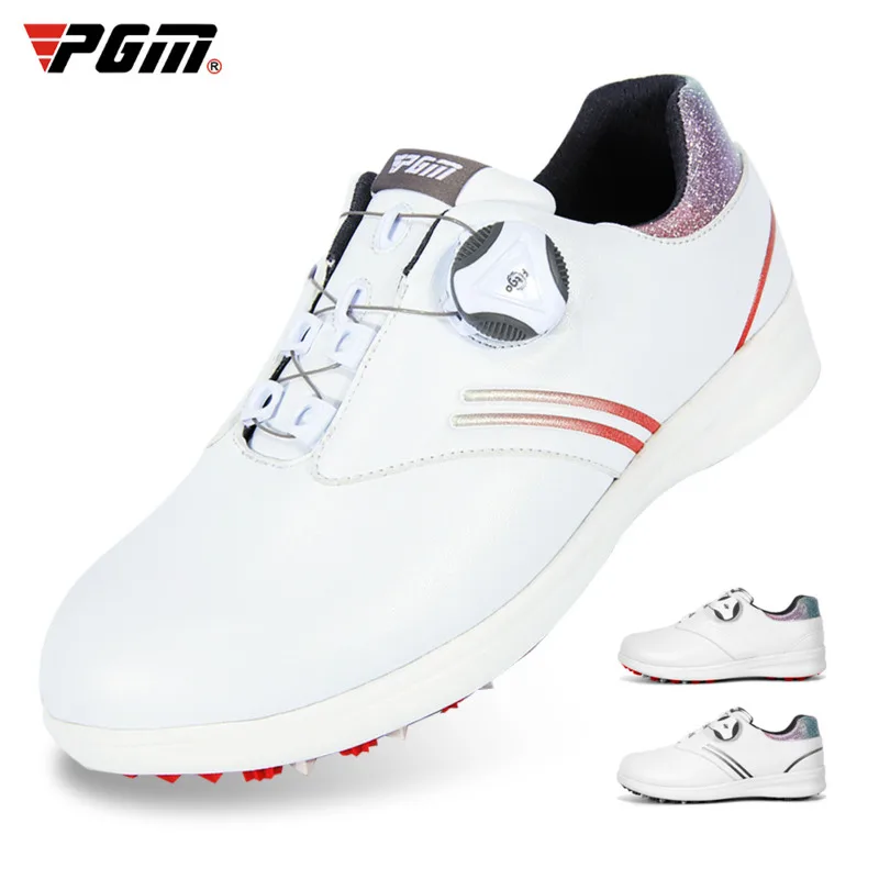 PGM Waterproof Golf Shoes Womens Shoes Lightweight Knob Buckle Shoelace Sneakers Ladies Breathable Non-Slip Trainers Shoes XZ158
PGM Waterproof Golf Shoes Womens Shoes Lightweight Knob Buckle Shoelace Sneakers Ladies Breathable Non-Slip Trainers Shoes XZ158