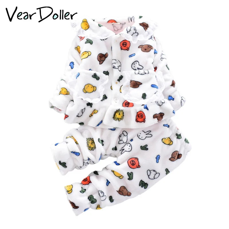 VearDoller Children's Pajamas Thicken Flannel Homewear Cartoon Pattern Long Sleeve 2pcs Set Lace Sleepwear Girls Pajama Sets
VearDoller Children's Pajamas Thicken Flannel Homewear Cartoon Pattern Long Sleeve 2pcs Set Lace Sleepwear Girls Pajama Sets