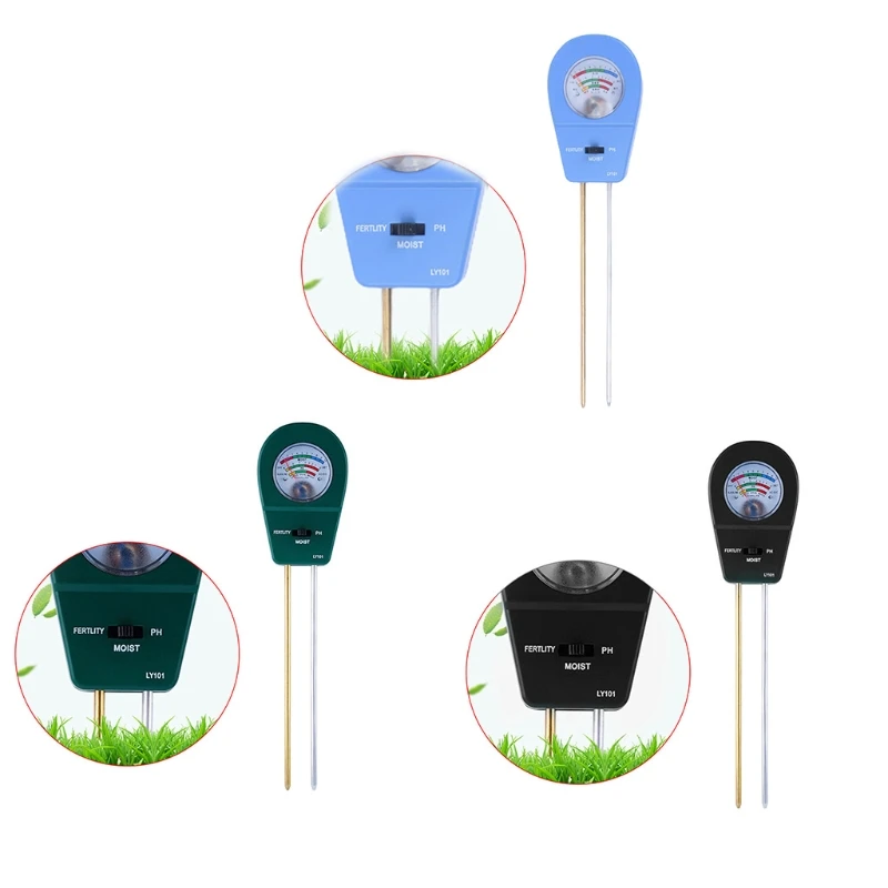 N1HF 3 in 1 Soil Moisture/Fertility/PH Meter Black/Blue Green Moisture Tester Garden
N1HF 3 in 1 Soil Moisture/Fertility/PH Meter Black/Blue Green Moisture Tester Garden