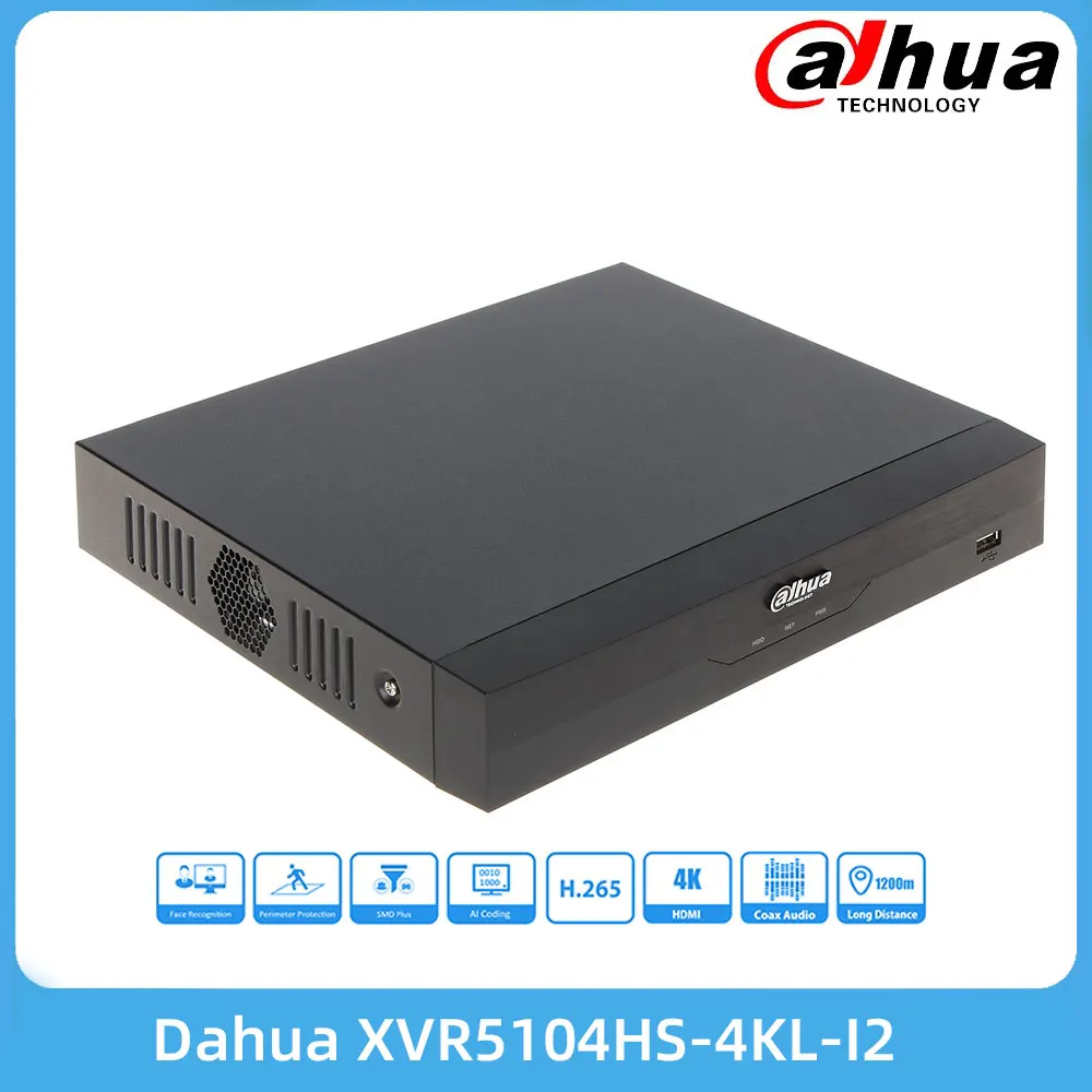Dahua XVR5104HS-4KL-I2 4 Channel Penta-brid 4K-N/5MP Compact 1U 1HDD WizSense Digital Video Recorder
Dahua XVR5104HS-4KL-I2 4 Channel Penta-brid 4K-N/5MP Compact 1U 1HDD WizSense Digital Video Recorder