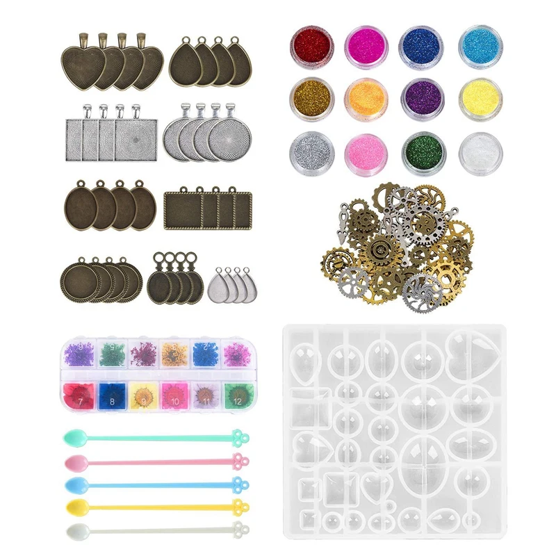 1 Set Crystal Pendant Trays Epoxy Resin Mold Pendants Casting Silicone Mould DIY Crafts Making Tool Toy for Kids Gift
1 Set Crystal Pendant Trays Epoxy Resin Mold Pendants Casting Silicone Mould DIY Crafts Making Tool Toy for Kids Gift
