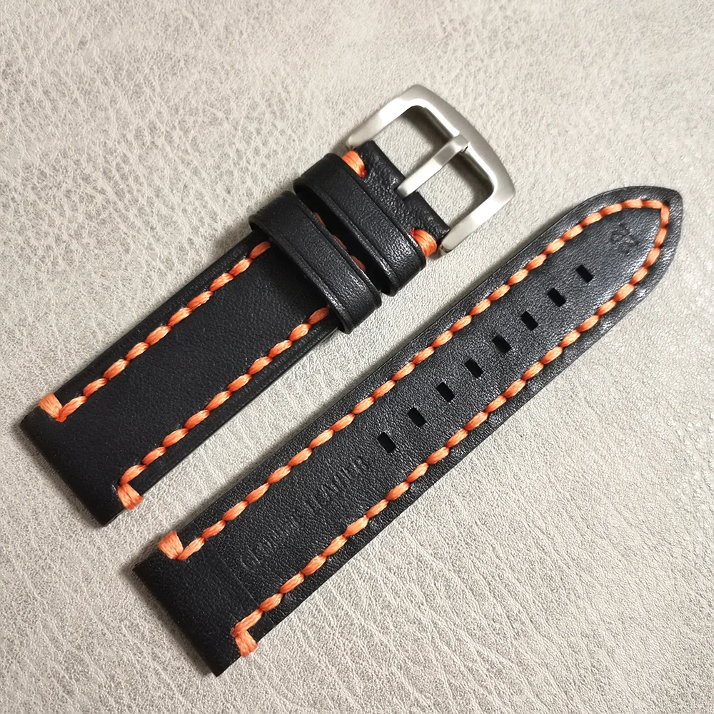 Genuine Leather Watch Bands 20mm 22mm 24mm Black Women Men Cowhide Retro Watch belt Strap Thick line Wristband Watch Accessories
Genuine Leather Watch Bands 20mm 22mm 24mm Black Women Men Cowhide Retro Watch belt Strap Thick line Wristband Watch Accessories