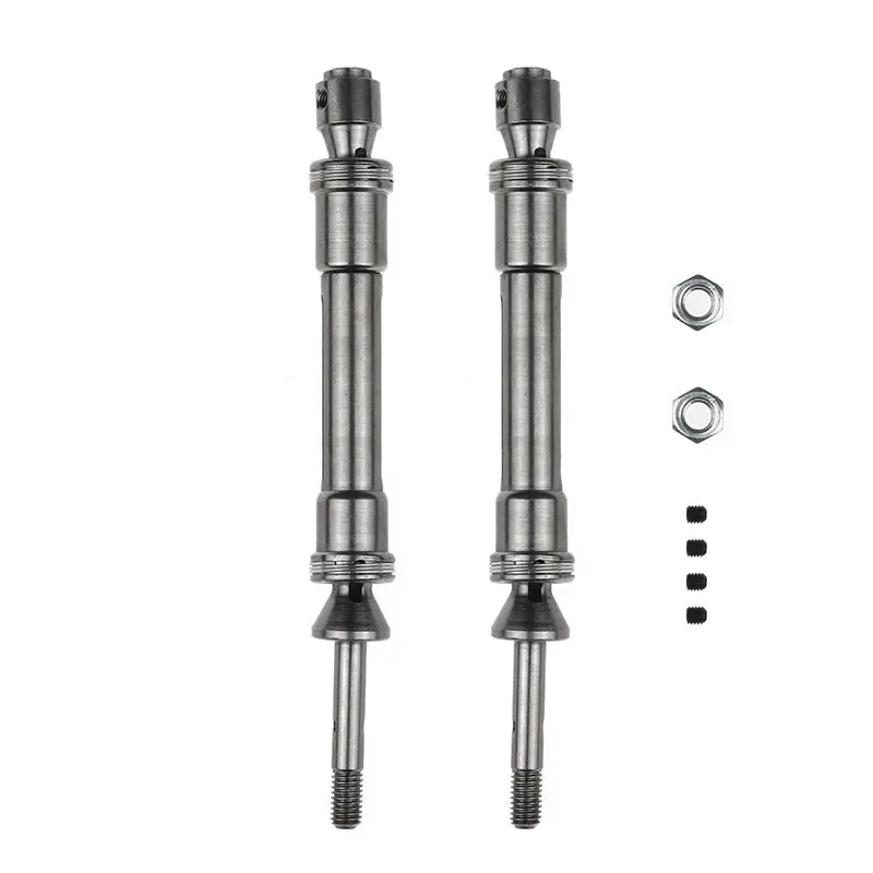 Steel Front & Rear Universal Drive Shaft CVD Transmission Axle Heavy Duty for 1/10 RC Truck Car Traxxas Slash 4X4
Steel Front & Rear Universal Drive Shaft CVD Transmission Axle Heavy Duty for 1/10 RC Truck Car Traxxas Slash 4X4