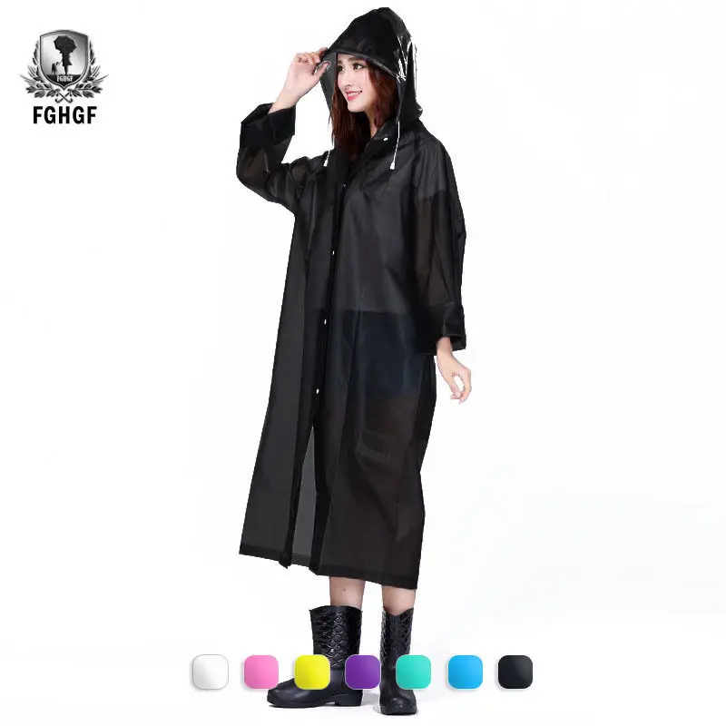 FGHGF Fashion EVA Women Raincoat Thickened Waterproof Rain Coat Women Clear Transparent Camping Waterproof Rainwear Suit
FGHGF Fashion EVA Women Raincoat Thickened Waterproof Rain Coat Women Clear Transparent Camping Waterproof Rainwear Suit
