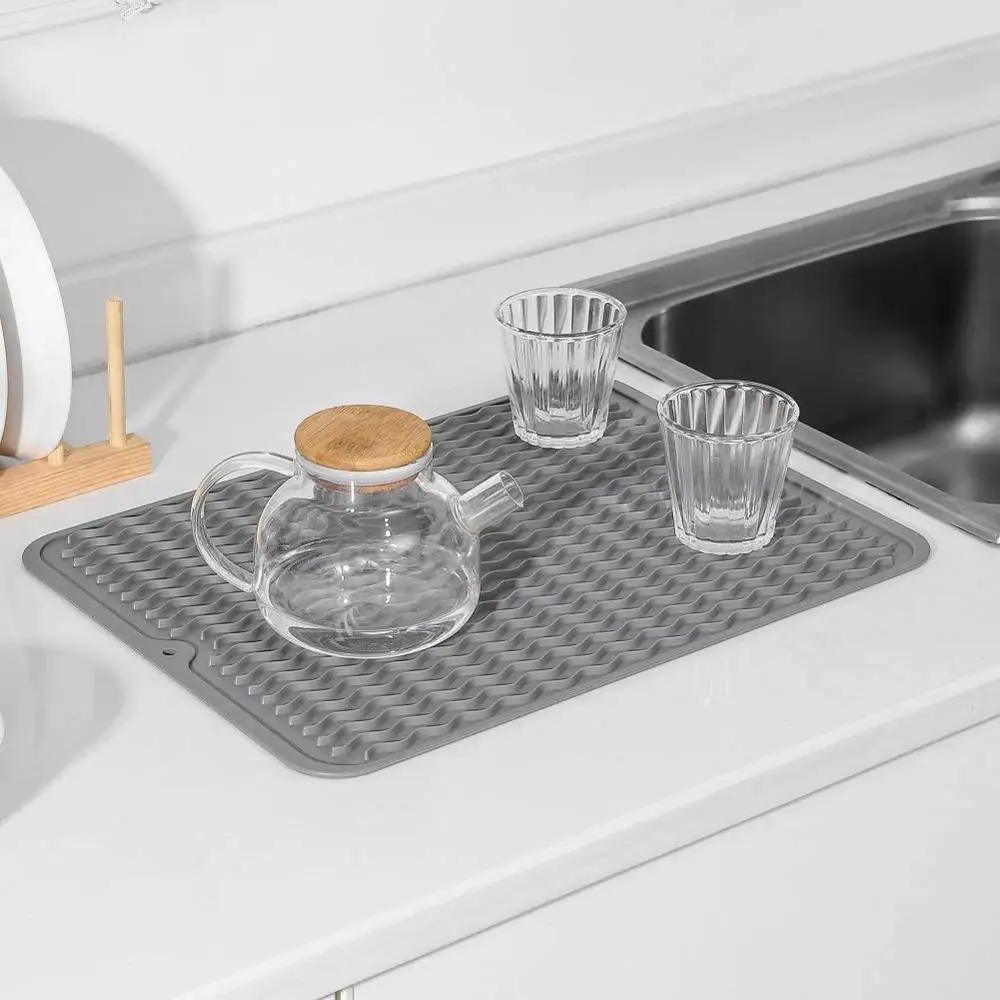 Drying Heat Insulation Soft Rubber Dishes Sink Mat Table Kitchen Home Anti Slip Drying Dishes Drain Mat Foldable
Drying Heat Insulation Soft Rubber Dishes Sink Mat Table Kitchen Home Anti Slip Drying Dishes Drain Mat Foldable