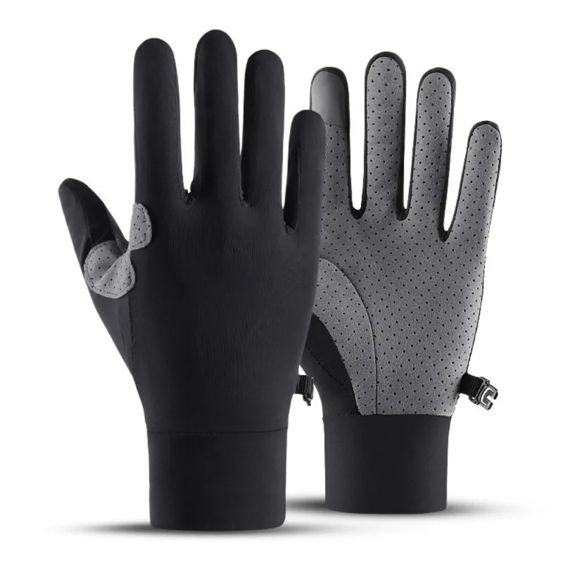 Cycling Sweat-absorbent Breathable Full Finger Ice Silk Sunscreen Gloves Wear-resistant Sports Two Finger Touch Screen Gloves
Cycling Sweat-absorbent Breathable Full Finger Ice Silk Sunscreen Gloves Wear-resistant Sports Two Finger Touch Screen Gloves