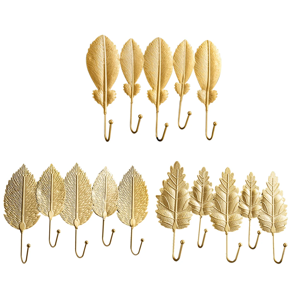 Nordic Hook Purse Hook Creative Golden Leaf Shape Coat Rack Wall Coat Key Hanger Does Not Punch Home Wall Hanging Decoration
Nordic Hook Purse Hook Creative Golden Leaf Shape Coat Rack Wall Coat Key Hanger Does Not Punch Home Wall Hanging Decoration