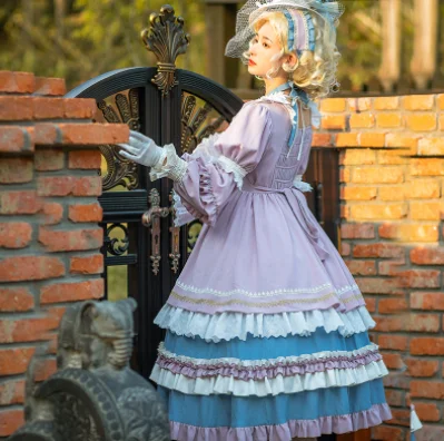 kawaii girl gothic lolita Classical palace sweet lolita dress retro lace square collar puff sleeve high waist dress
kawaii girl gothic lolita Classical palace sweet lolita dress retro lace square collar puff sleeve high waist dress