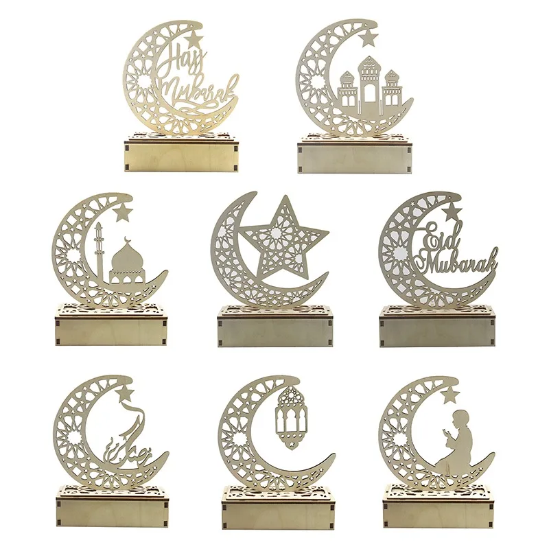 1pcs Wooden Led Light Eid Mubarak Decor Ramadan Decoration Muslim Craft Suppiles Ramadan Decoration for Home Party Decor
1pcs Wooden Led Light Eid Mubarak Decor Ramadan Decoration Muslim Craft Suppiles Ramadan Decoration for Home Party Decor