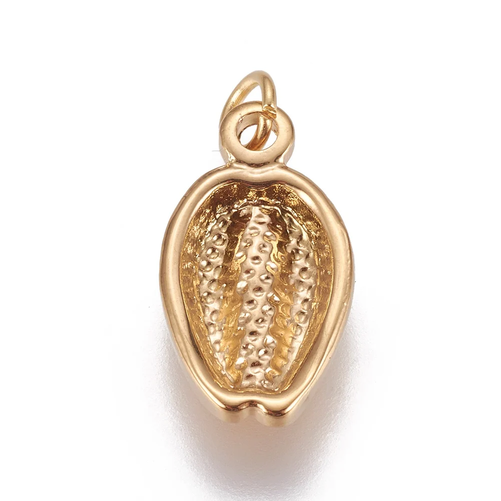 10pcs 304 Stainless Steel Pendants Cowrie Shell Golden For DIY Jewelry Making 18.6x10.4x3.6mm, Hole: 5mm
10pcs 304 Stainless Steel Pendants Cowrie Shell Golden For DIY Jewelry Making 18.6x10.4x3.6mm, Hole: 5mm