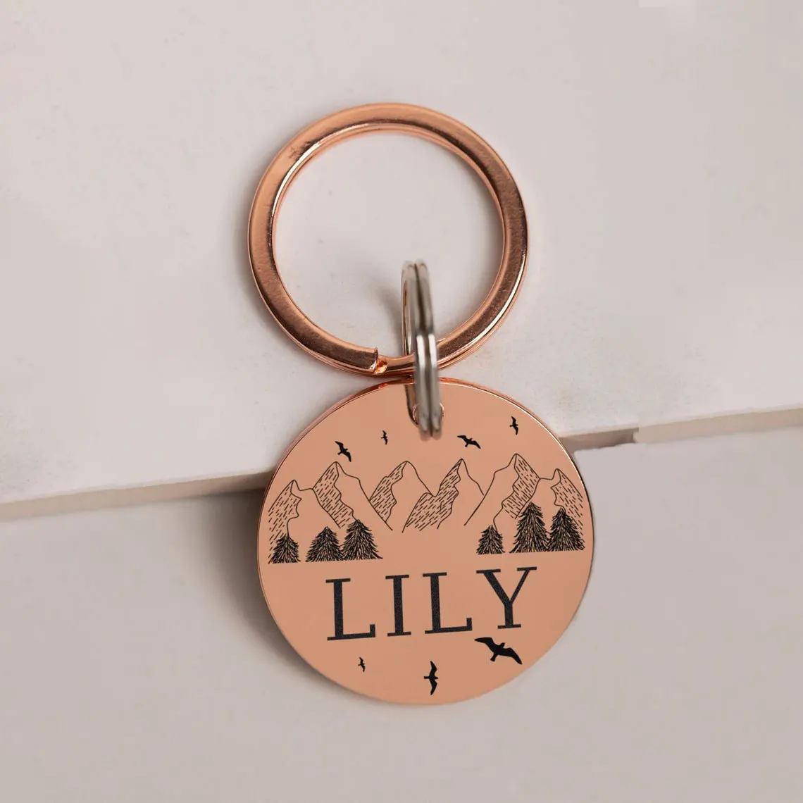 Nature Engraved Mountains Personalized Dog ID Collar Tag Double Side Custom Pet Name Disk Tag Pet ID Pendant Gift For Pet
Nature Engraved Mountains Personalized Dog ID Collar Tag Double Side Custom Pet Name Disk Tag Pet ID Pendant Gift For Pet