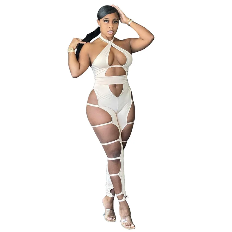 92K21Q01201 2021 summer fashion women's new sexy cut out sleeveless neck high waist tight casual sports Jumpsuit
92K21Q01201 2021 summer fashion women's new sexy cut out sleeveless neck high waist tight casual sports Jumpsuit