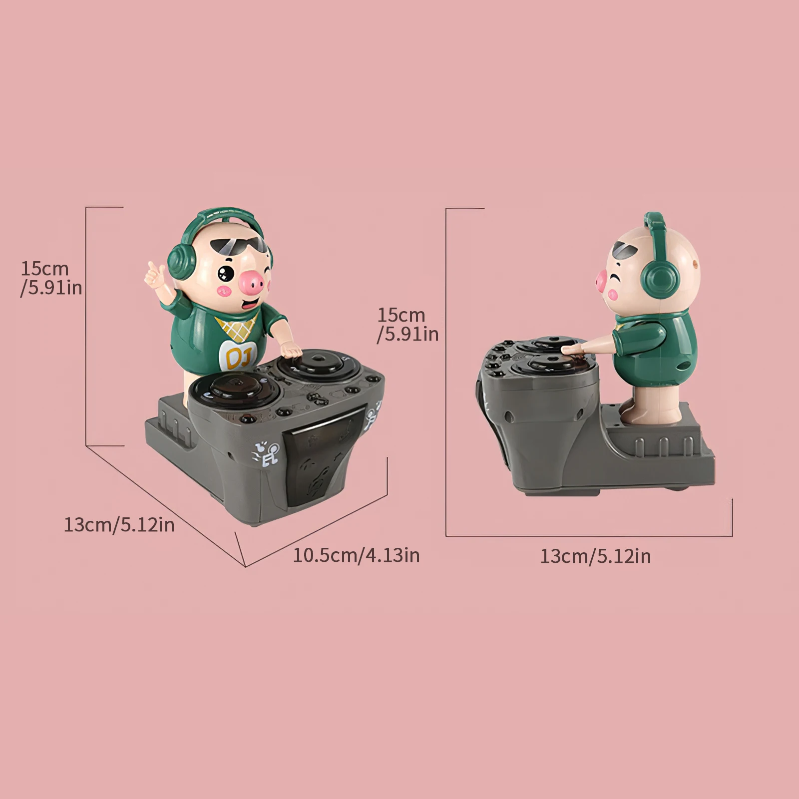 DJ Electric Music Dancing Pig Toy Rock Light Music Children's Toys Electric Doll Light Toys With Dynamic Music Light Baby Toys
DJ Electric Music Dancing Pig Toy Rock Light Music Children's Toys Electric Doll Light Toys With Dynamic Music Light Baby Toys