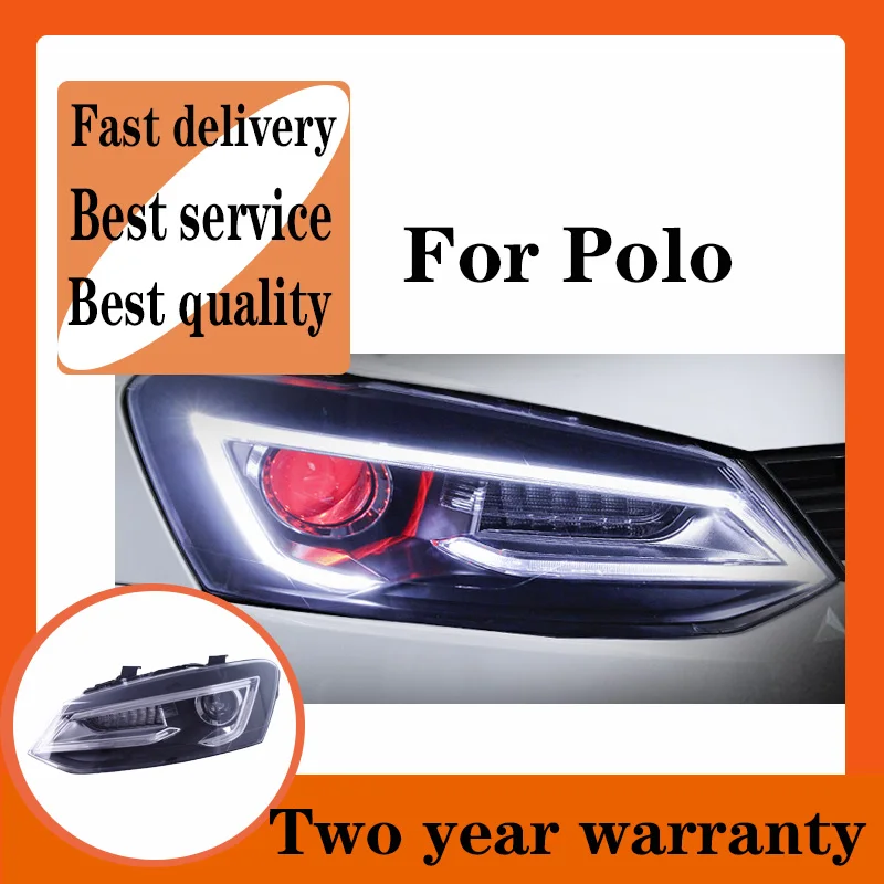 Car Styling For VW Polo Headlight 2011-2018 Dynamic turn signal LED drl daytime running light Double lens Xenon high low Beam he
Car Styling For VW Polo Headlight 2011-2018 Dynamic turn signal LED drl daytime running light Double lens Xenon high low Beam he