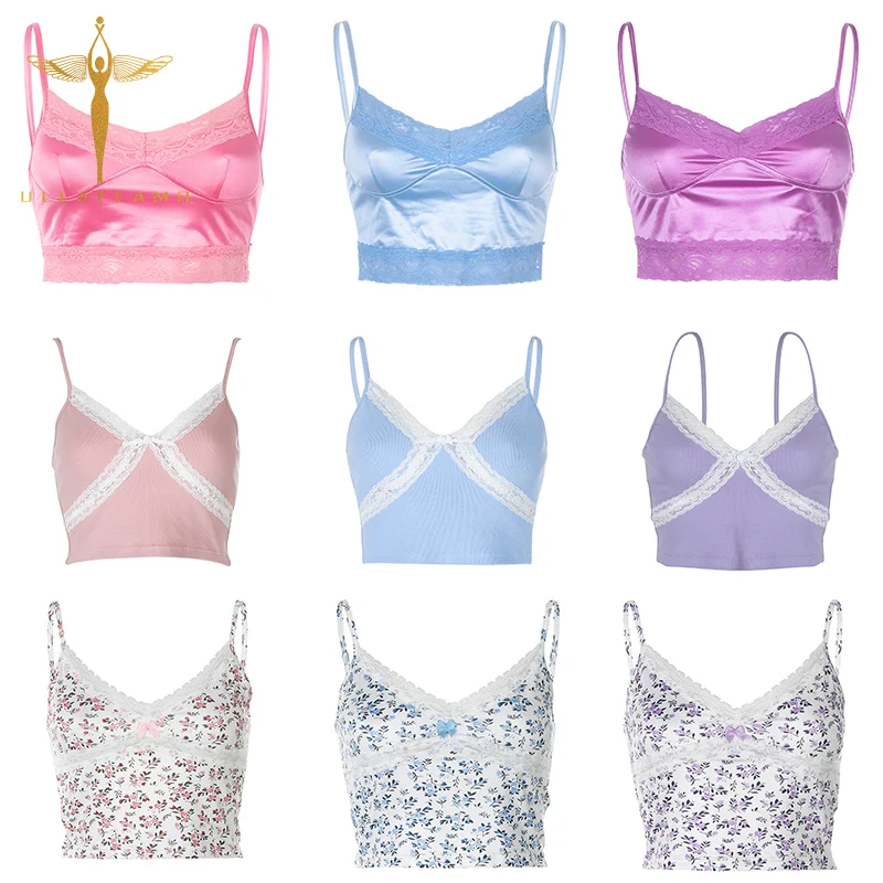 Y2K Camisole Women Clothes Lace Patchwork Print V-Neck Tank Camis Spaghetti Strap Crop Top Femme Streetwear Sexy Skinny Vest Top
Y2K Camisole Women Clothes Lace Patchwork Print V-Neck Tank Camis Spaghetti Strap Crop Top Femme Streetwear Sexy Skinny Vest Top
