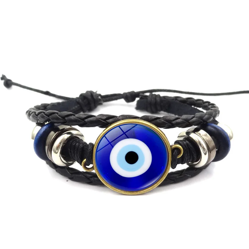 Evil Eye Bracelet Fashion Handmade Vintage Multilayer Braided Bracelet Lucky Turkish Evil Eyes Snap Button Bracelets for Women
Evil Eye Bracelet Fashion Handmade Vintage Multilayer Braided Bracelet Lucky Turkish Evil Eyes Snap Button Bracelets for Women