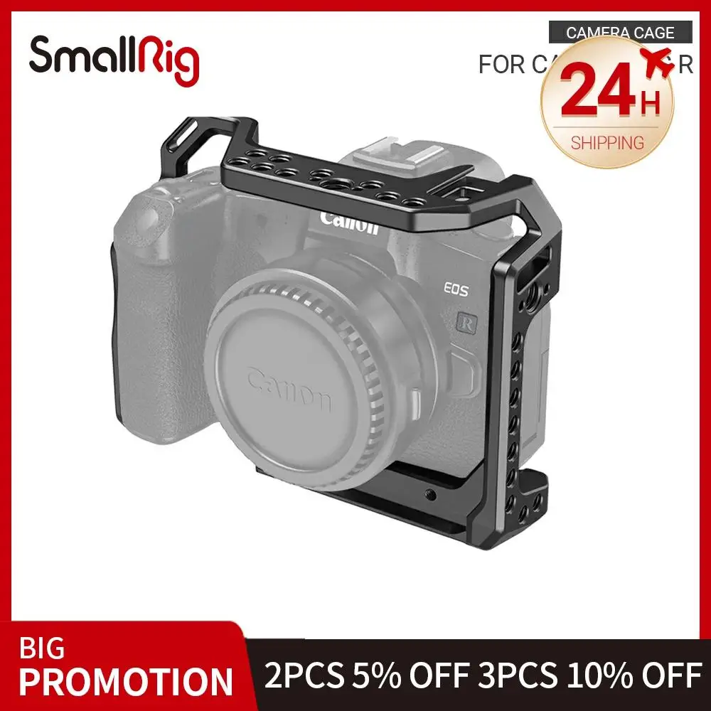 Клетка SmallRig для камеры Canon EOS R с креплением на Холодный башмак и резьбовыми отверстиями для крепления микрофона Magic Arm 2803
Клетка SmallRig для камеры Canon EOS R с креплением на Холодный башмак и резьбовыми отверстиями для крепления микрофона Magic Arm 2803