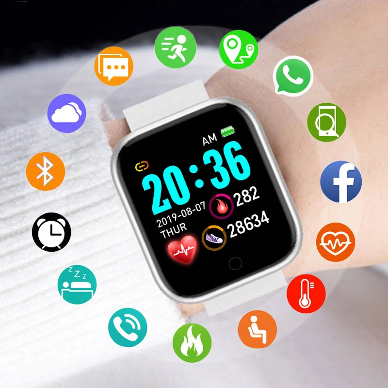 Y68 Smart Watch Blood Pressure Fitness Tracker Bracelets Clock Waterproof IP67 Sports Smartwatch Men Women Android IOS D20
Y68 Smart Watch Blood Pressure Fitness Tracker Bracelets Clock Waterproof IP67 Sports Smartwatch Men Women Android IOS D20