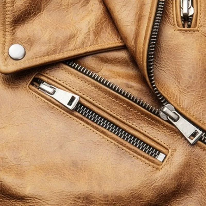 High Quality Men Genuine Leather Jacket Fashion Solid Lapel Collar Outerwear Casual Pocket Zipper Motorcycle Coats Male S-4XL
High Quality Men Genuine Leather Jacket Fashion Solid Lapel Collar Outerwear Casual Pocket Zipper Motorcycle Coats Male S-4XL