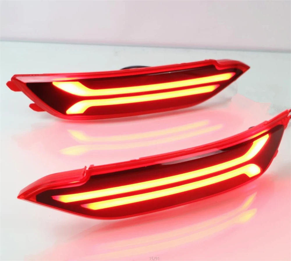 2PCS LED for hyundai tucson 2015 2016 2017 2018 2019 2020 Car Reflector Lamp Rear Fog Bumper Light Brake | Автомобили и мотоциклы