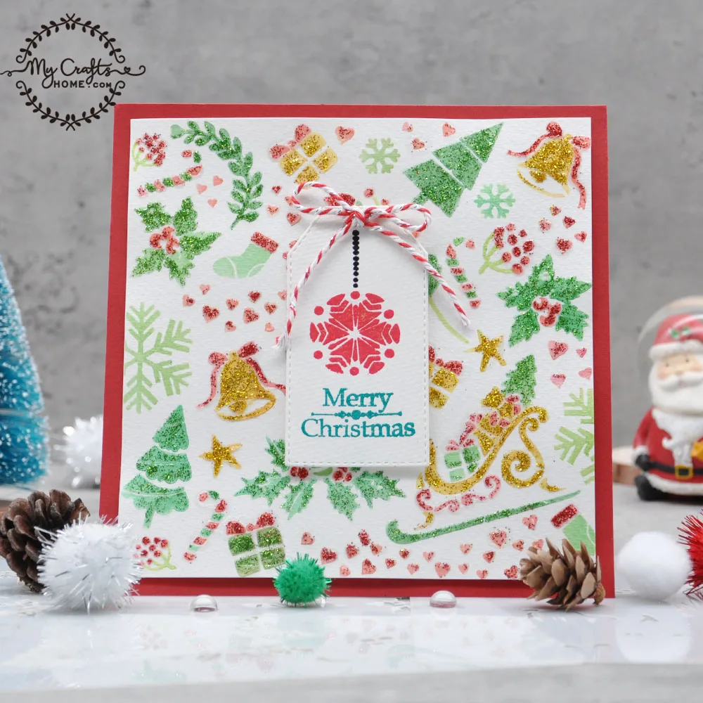 Layering Stencil Merry Christmas Snowflake Background 3PCS Scrapbooking Embossing DIY Paper Card Craft Holly Decorative Template
Layering Stencil Merry Christmas Snowflake Background 3PCS Scrapbooking Embossing DIY Paper Card Craft Holly Decorative Template