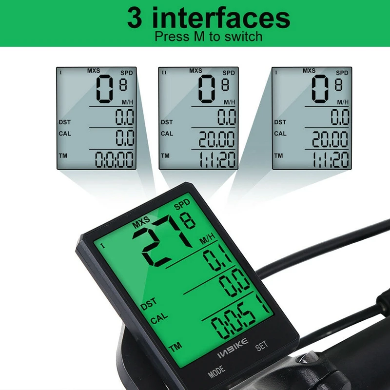 INBIKE Bicycle Wireless Computer Bicycle Computer Bicycle Backlight Speedometer Odometer Speedometer
INBIKE Bicycle Wireless Computer Bicycle Computer Bicycle Backlight Speedometer Odometer Speedometer