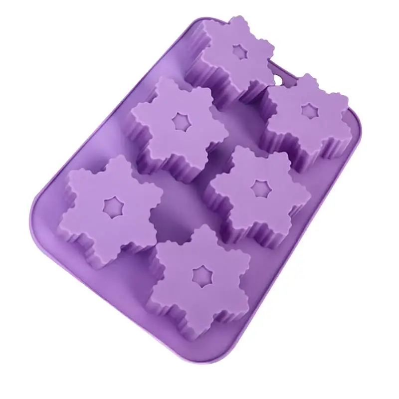 6-Cavity 3D Mold Chocolate Fondant Baking Mold Candy Jelly Pudding Decoration Snowflake Mould Kitchen Homemade Cake Tools
6-Cavity 3D Mold Chocolate Fondant Baking Mold Candy Jelly Pudding Decoration Snowflake Mould Kitchen Homemade Cake Tools