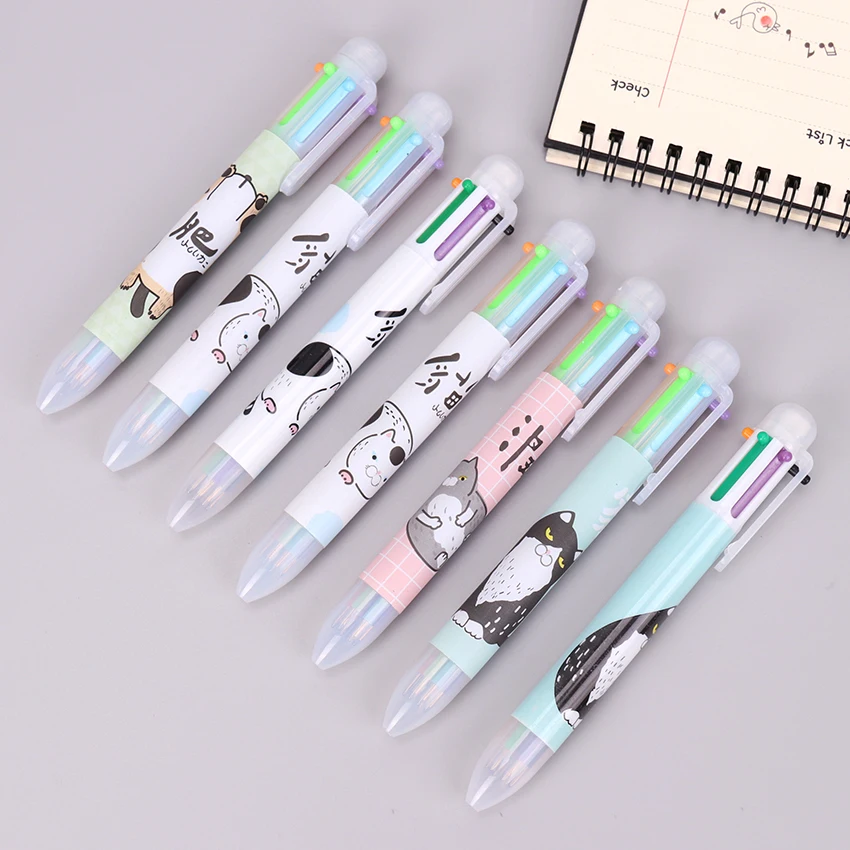 6 in 1 Ballpoint Pen Multi Color Press Ball Pen Creative Stationary Marking Pens Office School Supplies
6 in 1 Ballpoint Pen Multi Color Press Ball Pen Creative Stationary Marking Pens Office School Supplies