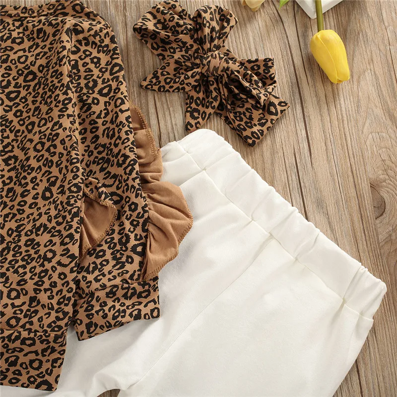 Autumn Infant Baby Girl Cotton Clothes Set Long Sleeve Ruffles Leopard Printed Sweatshirt Long Pants 3Pcs Kids Girl Clothes Set
Autumn Infant Baby Girl Cotton Clothes Set Long Sleeve Ruffles Leopard Printed Sweatshirt Long Pants 3Pcs Kids Girl Clothes Set