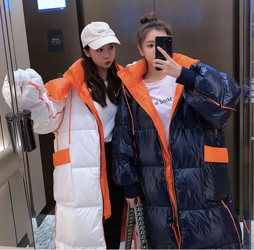 Bright Face Down Jacket Female Long Section 2020Winter New Fashion Bubble Sleeve thick loose jacket
Bright Face Down Jacket Female Long Section 2020Winter New Fashion Bubble Sleeve thick loose jacket