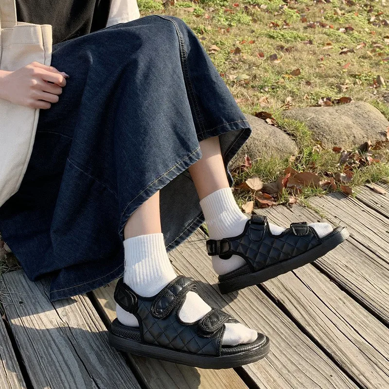 2021 Sandals All-Match Shoes Soft Suit Female Beige Summer Heels Anti-Skid New Black Fashion Beach Girls Comfort Low Clogs Scand
2021 Sandals All-Match Shoes Soft Suit Female Beige Summer Heels Anti-Skid New Black Fashion Beach Girls Comfort Low Clogs Scand