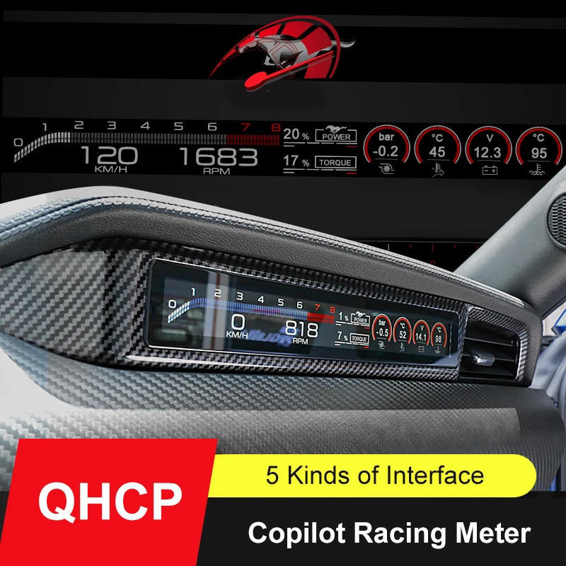 QHCP Cars Racing Instrument Copilot LCD Passenger Side Dashboard Speed Meter HD For Ford Mustang Shelby Saleen Mustang 2015-2020
QHCP Cars Racing Instrument Copilot LCD Passenger Side Dashboard Speed Meter HD For Ford Mustang Shelby Saleen Mustang 2015-2020