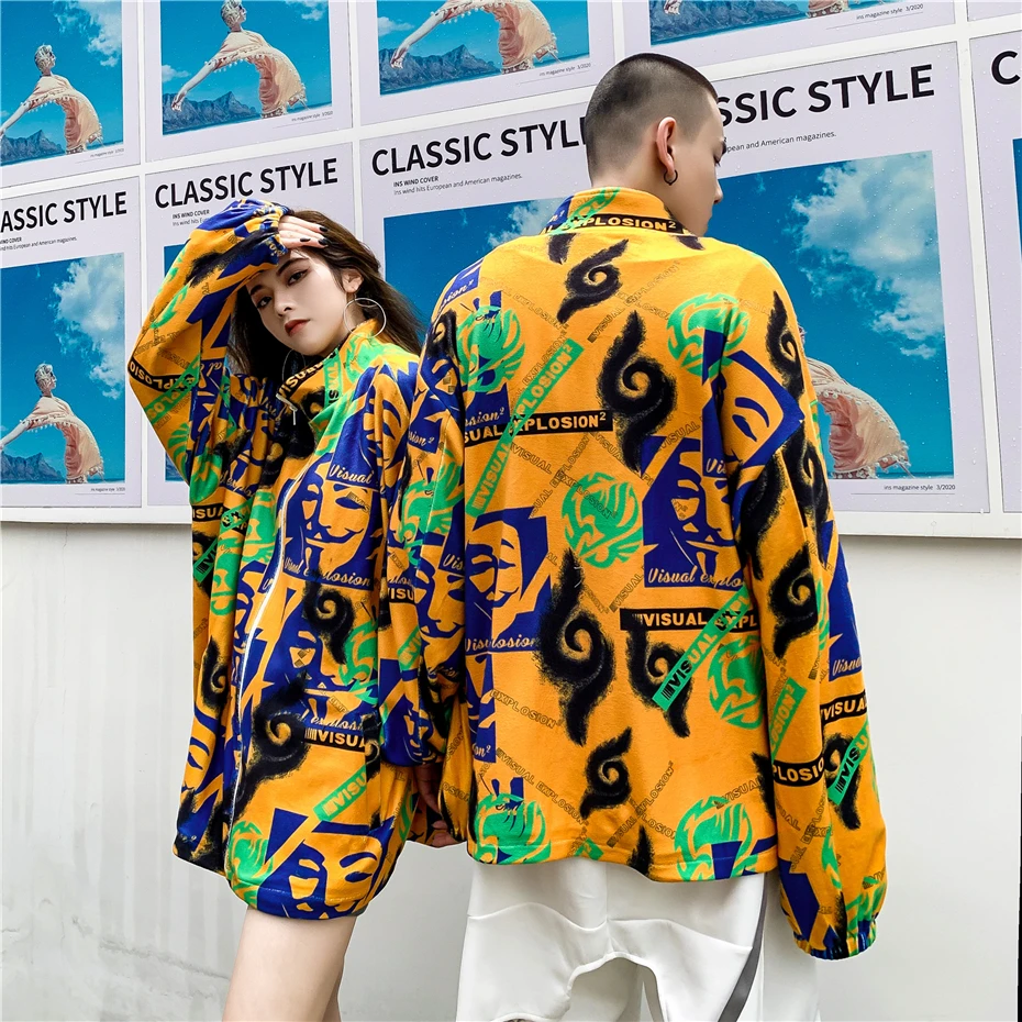 2020 Graffiti Printing Jackets Hip Hop Casual Streetwear Coats Mens Harajuku Fashion Outwear Tops Orange WQ030
2020 Graffiti Printing Jackets Hip Hop Casual Streetwear Coats Mens Harajuku Fashion Outwear Tops Orange WQ030