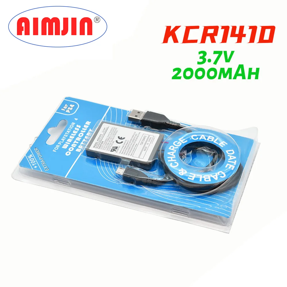 KCR1410 3.7V 2.0AH Battery for Sony PS4 Slim Controller CUH-ZCT2 CUH-ZCT2E CUH-ZCT2J CUH-ZCT2K CUH-ZCT2M CUH-ZCT2U+ USB Charger
KCR1410 3.7V 2.0AH Battery for Sony PS4 Slim Controller CUH-ZCT2 CUH-ZCT2E CUH-ZCT2J CUH-ZCT2K CUH-ZCT2M CUH-ZCT2U+ USB Charger