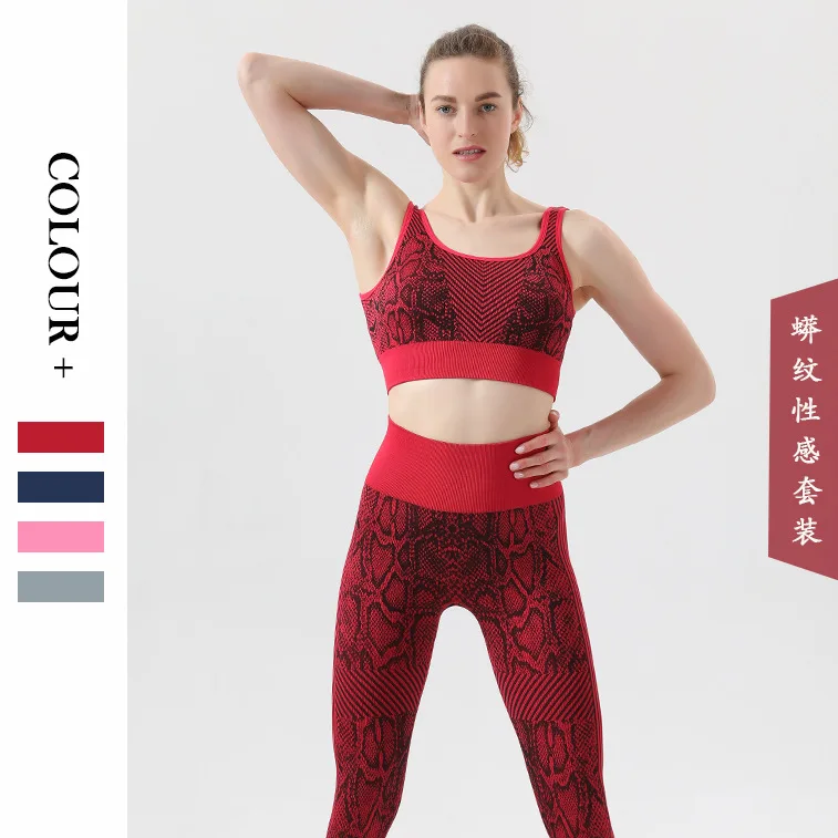 2022 Yoga Sports Snake Print Seamless Set Design Hot Sell Women Seamless Yoga Fitness Sportswear Seamless Leggings Women Top Bra
2022 Yoga Sports Snake Print Seamless Set Design Hot Sell Women Seamless Yoga Fitness Sportswear Seamless Leggings Women Top Bra