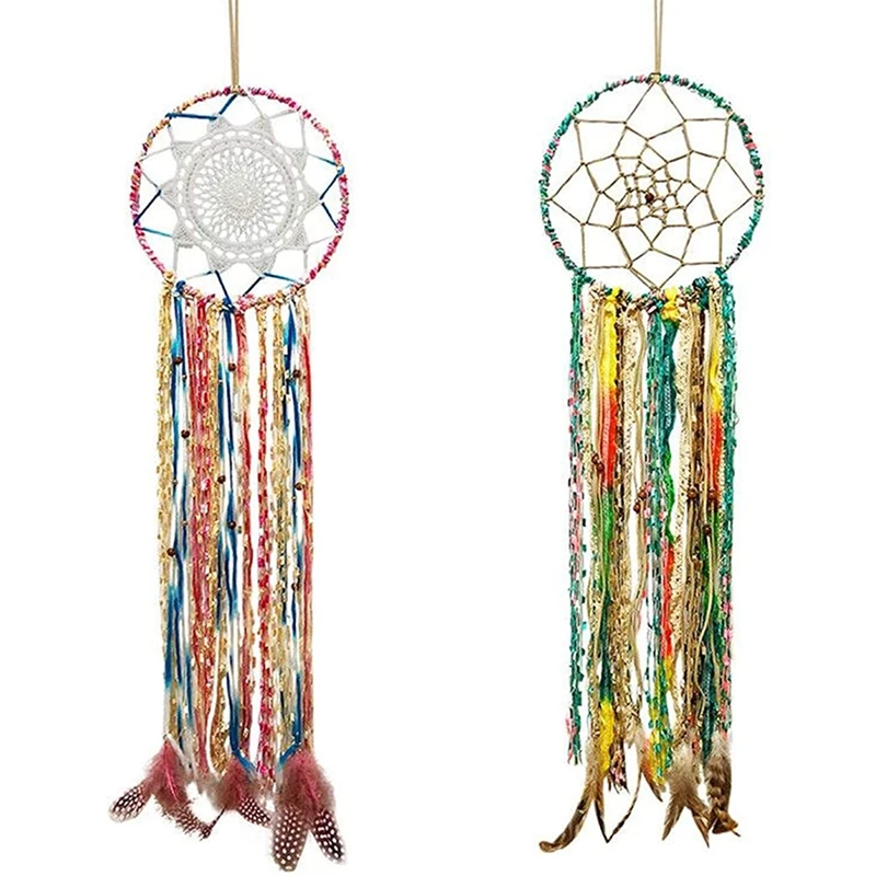 2 Pcs Dream Catcher Wall Hanging Handmade Bohemian Wall Decor for Bedroom Kids Girls Room Home Decoration Ornament
2 Pcs Dream Catcher Wall Hanging Handmade Bohemian Wall Decor for Bedroom Kids Girls Room Home Decoration Ornament