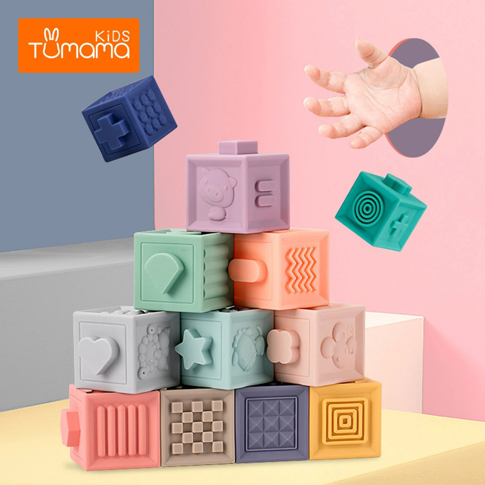 12 Pieces Baby Soft Blocks, Teething Chewing Stackable Bath Toy for Kids with
12 Pieces Baby Soft Blocks, Teething Chewing Stackable Bath Toy for Kids with