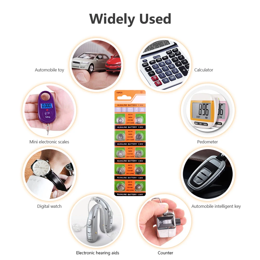30Pcs AG Alkaline Battery High Quality 1.5V AG10 Button Batteries LR1130 389 SR1130 189 LR54 SR54 389 189 Watch Toys Cell Coin
30Pcs AG Alkaline Battery High Quality 1.5V AG10 Button Batteries LR1130 389 SR1130 189 LR54 SR54 389 189 Watch Toys Cell Coin